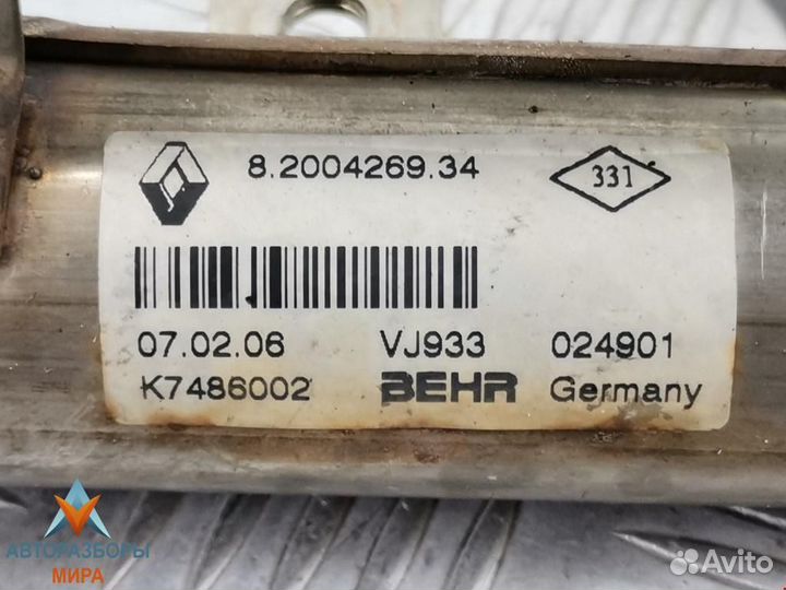 Охладитель EGR / Радиатор EGR Renault Megane 2