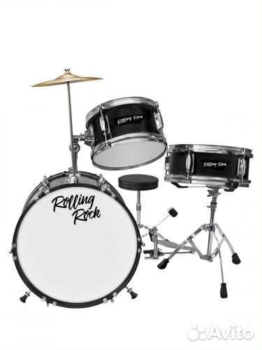 Детская ударная установка Rolling Rock JR-1611BK