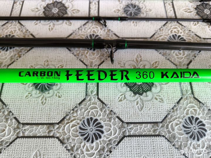 2 Удилища фидерные Kaida Carbon Feeder с катушками