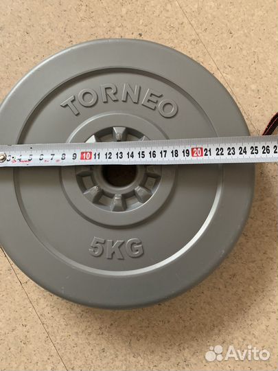 Блин для штанги torneo 5 кг