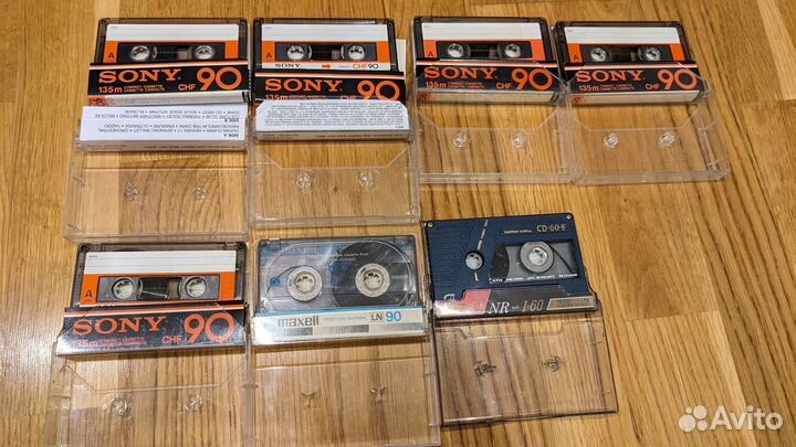 Аудиокассеты б.у Sony CHF, Maxell, RoneS