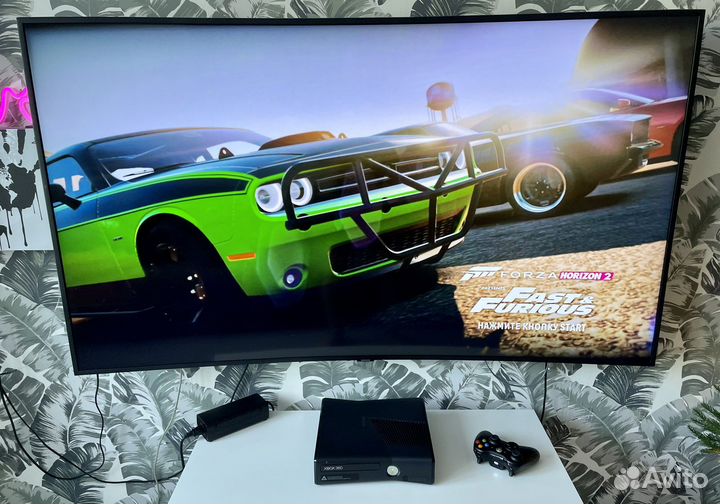 XBox 360 Slim + 130 игр + freeboot