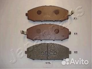 Колодки торм. дисковые pa178af Japanparts