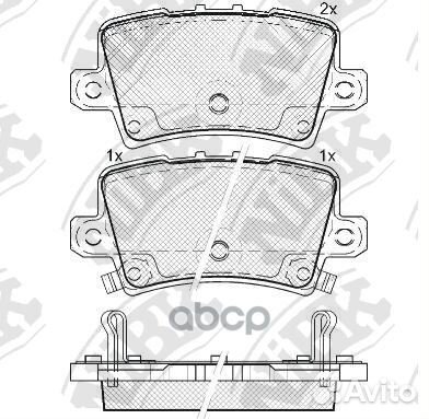 Колодки тормозные дисковые зад PN8867 NiBK