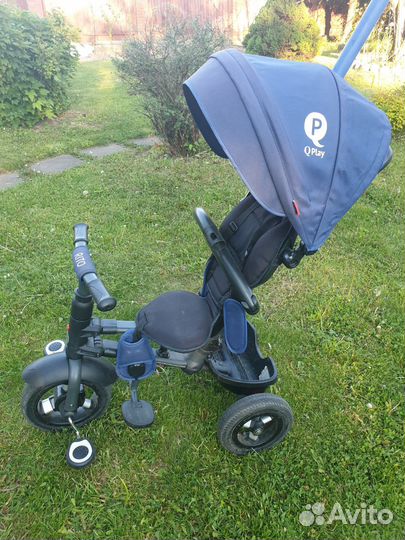 Трехколесный велосипед-коляска складной QPlay rito