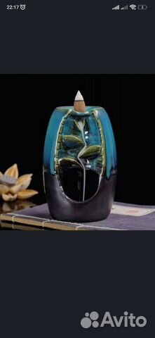 Подставка для благовоний. Стелющийся дым, водопад