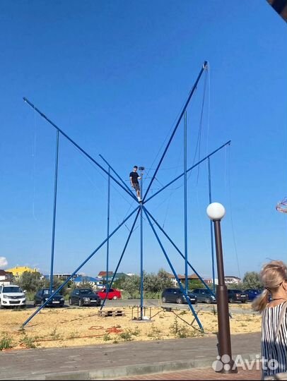 Батут тарзанка кенгуру (кузнечик)