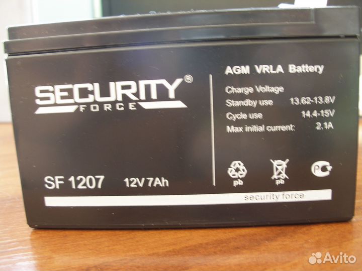 Аккумуляторная батарея для ибп12В 7А*ч новая