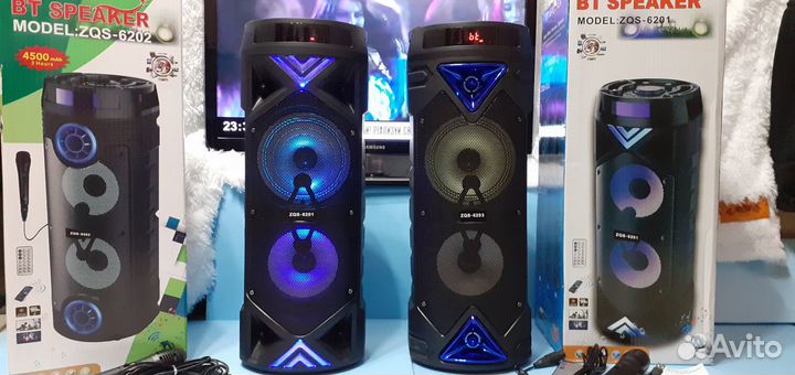 Колонка с микрофоном Speaker с блютуз большая