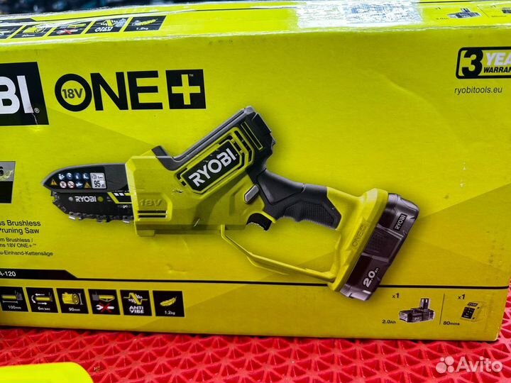 Бесщеточная пила Ryobi ONE+ 18В RY18PSX10A-120