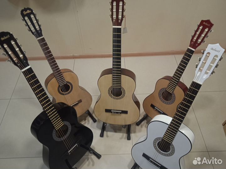 Гитары классические, новые, размеры 4/4, 3/4, 7/8