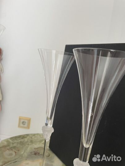 Хрустальные бокалы для шампанского Versace Medusa