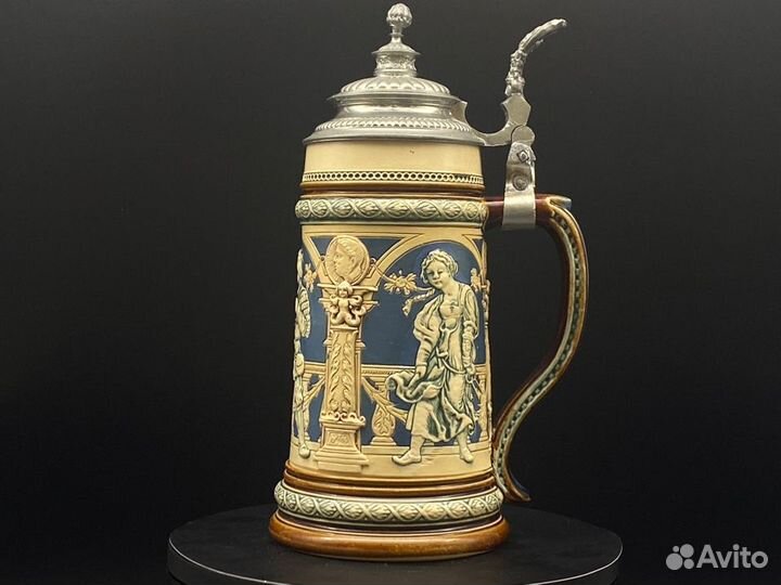 Пивная кружка германия Mettlach 1893 год