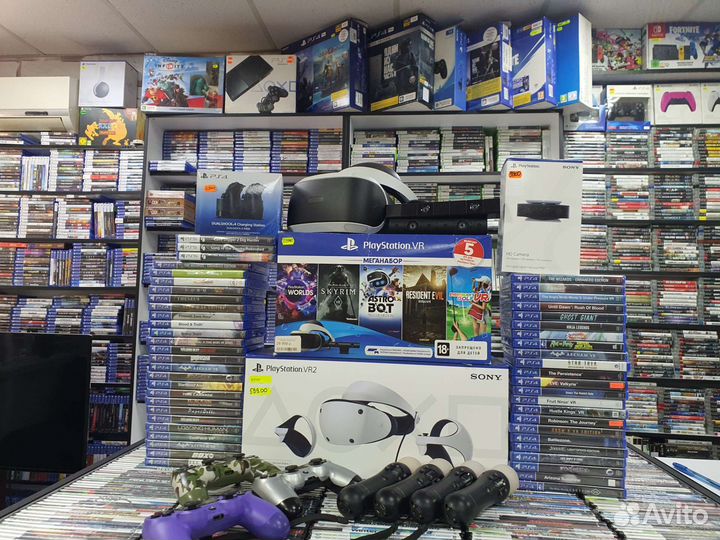 Шлем Sony Ps4 Vr, Vr2 Ps5, игры