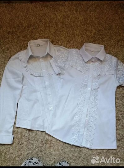 Рубашки школьные на девочку
