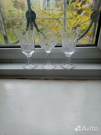 Фужеры, кружки, стаканы хрустальные СССР