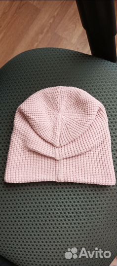 Шапка бини женская весна цв. роз пудра в отл.сост