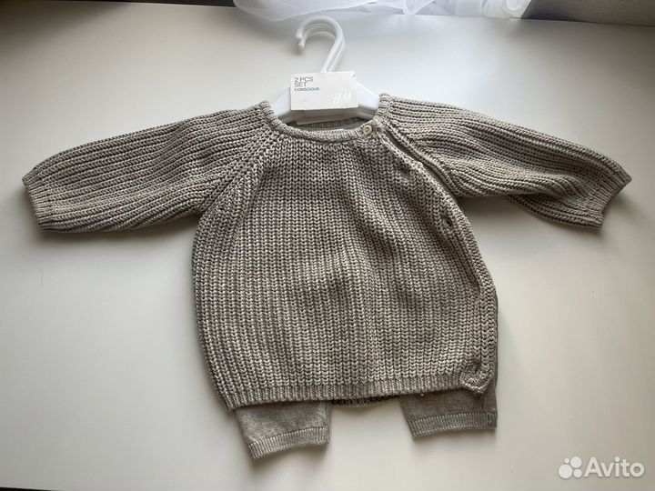 Вязанный костюм детский H&M 62