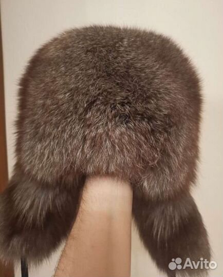 Меховая песцовая шапка, новая унисекс