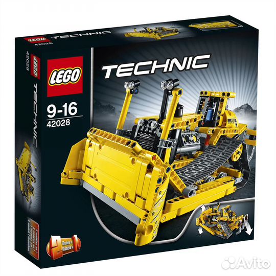 Lego Technic Бульдозер 42028 (мятая коробка)