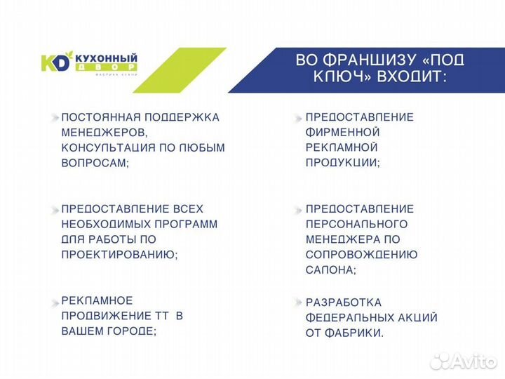 Франшиза. Салон кухонь