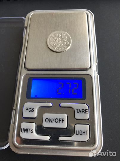 Монета 15 копеек 1902 серебро