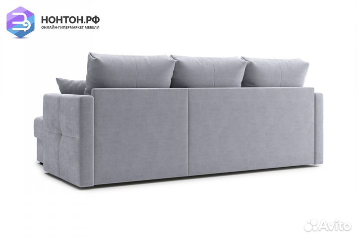 Диван угловой дельфин Вита серый