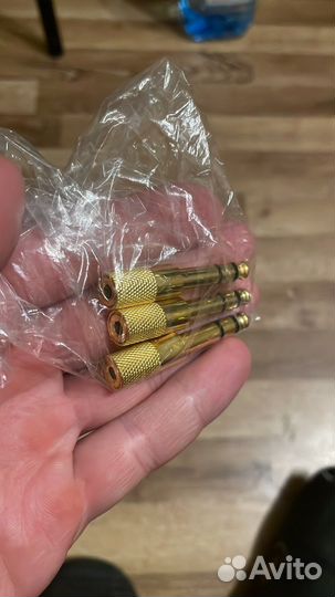 Переходники позолоченные 3,5мм-6,3мм Jack