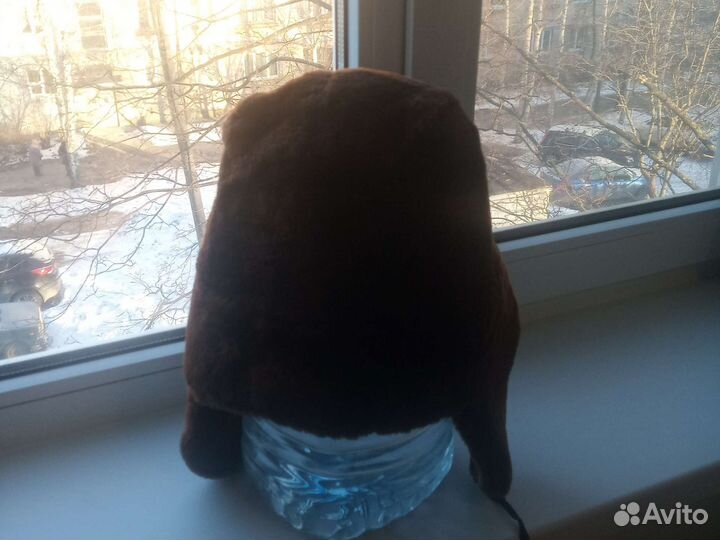 Шапка ушанка мужская натуральный мех бу, СССР