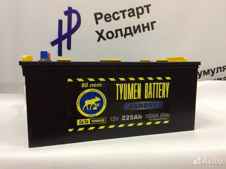 Аккумулятор Тюмень Standart 225 Ач 1500 А