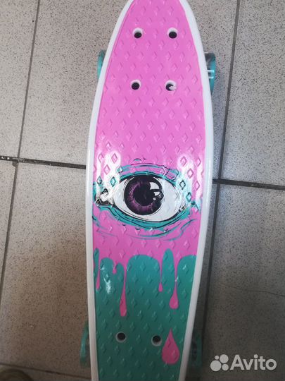 Пенниборд со светящимися колесами (Глаз)