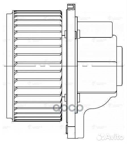 Мотор печки ssangyong rexton II (06) LFh1701 L