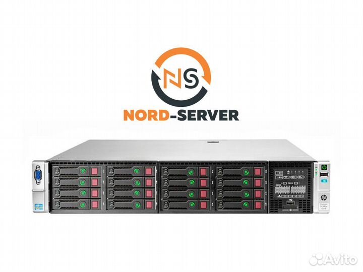 Сервер HP DL380p Gen8 16SFF 2x E5-2690 v2 192GB