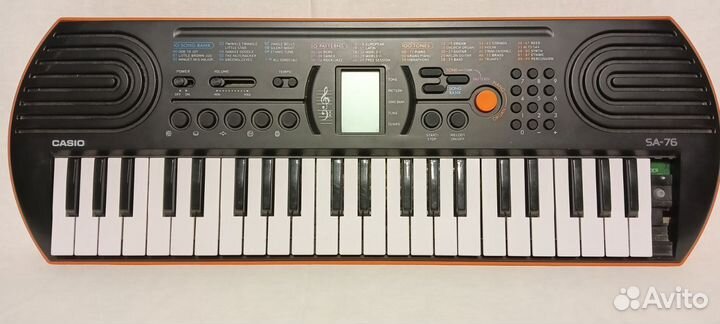 Детский синтезатор Casio SA-76 на батарейках 6хаа