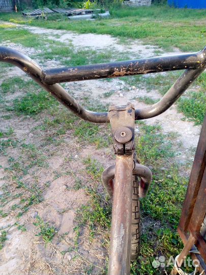 BMX не крашеный без заднего колеса