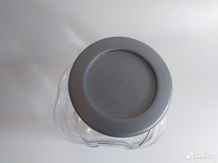 Банка для хранения сыпучих продуктов печенья стекл