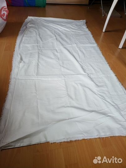 Ткань хб новая отрез 680 х 80 см белая