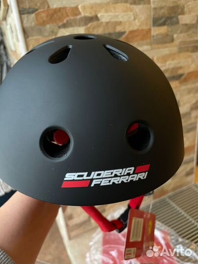 Шлем для роликов детский Ferarri, чёрный S