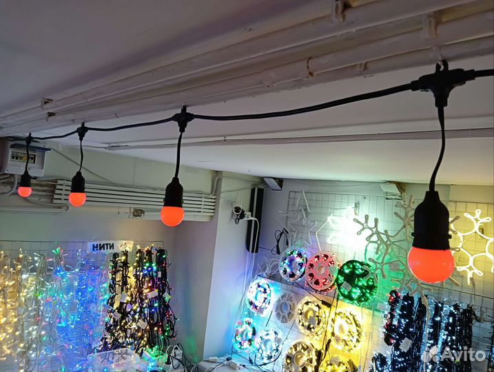Гирлянды нити led
