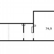 Сдам помещение свободного назначения, 74.9 м²