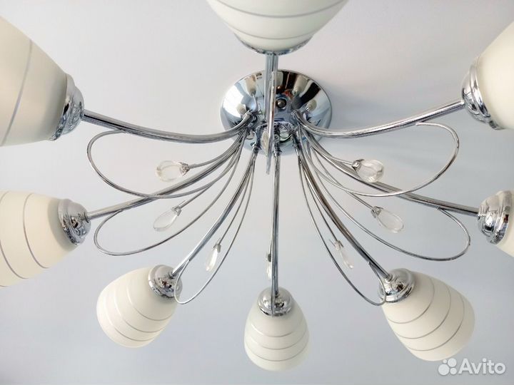 Люстра потолочная 8 ламп