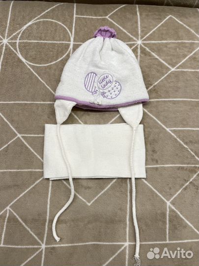 Набор (шапка и шарф) для девочки