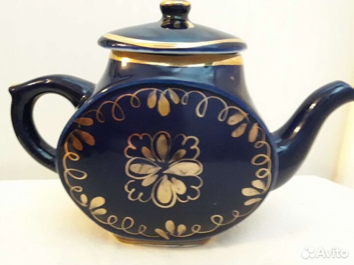 Чайник заварочный СССР гжель кобальт