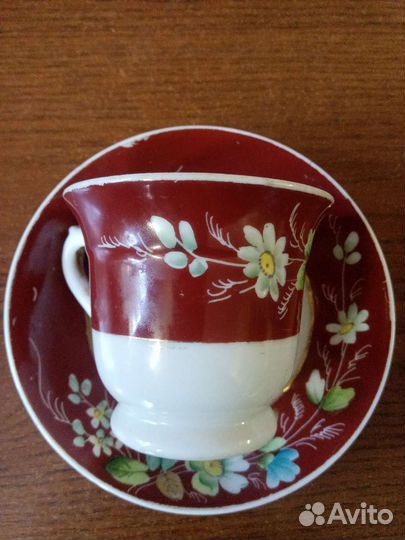 Чайная пара Кузнецов оригинал царская Россия