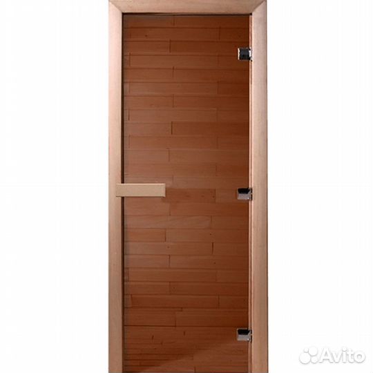 Дверь для сауны 80*200 Бронза DW