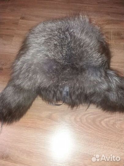 Шапка ушанка чернобурка