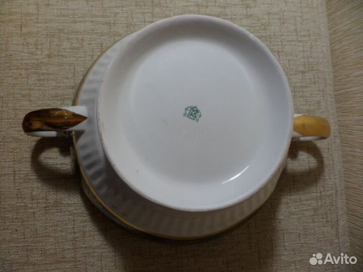 Супница сервиза Парадный, без крышки, Коростень