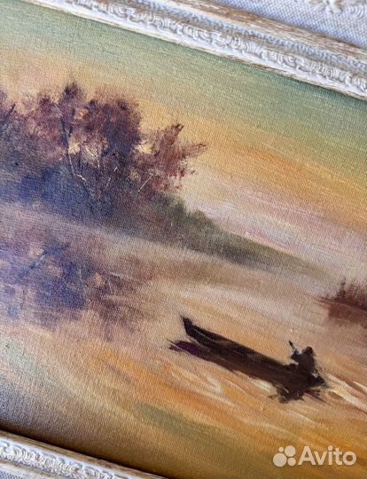 Картина маслом Перед рассветом