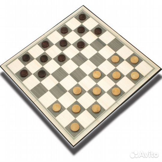 Шашки классические деревянные