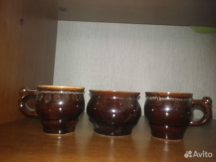 Керамика обливная чашки СССР